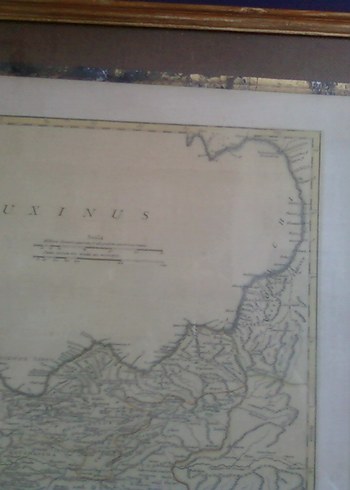 Robert de Vaugondy çizimi antik Türkiye haritası tablo - Görsel 2