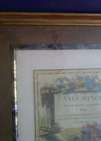 Robert de Vaugondy çizimi antik Türkiye haritası tablo - Görsel 5