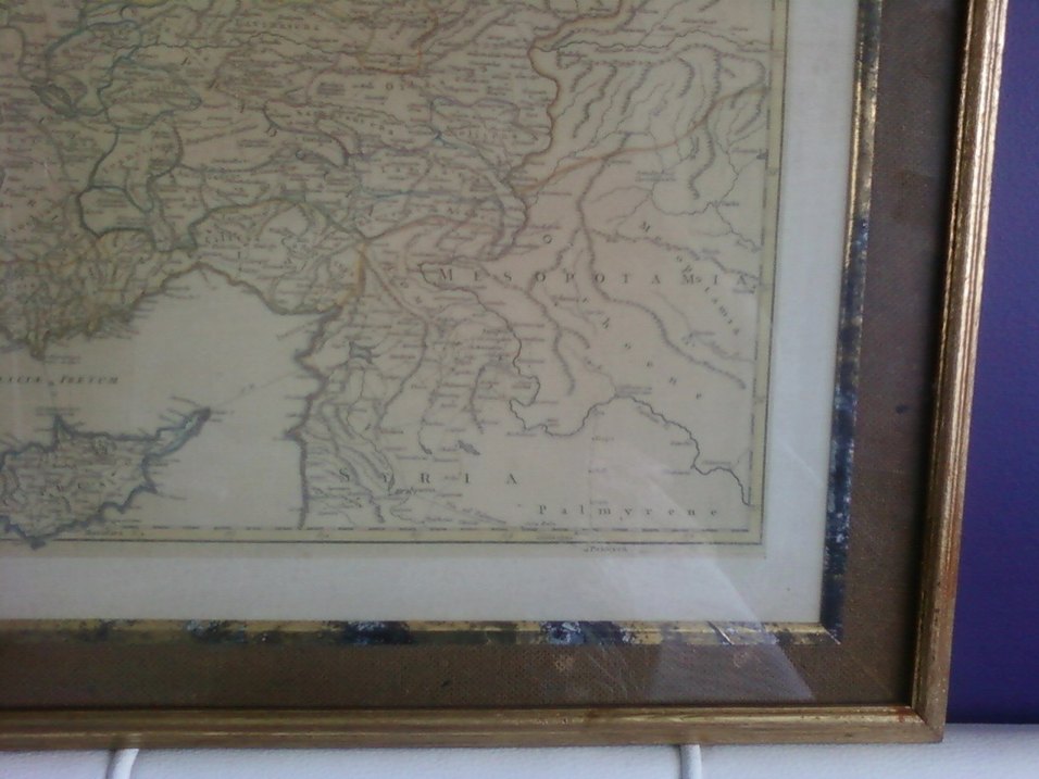 Robert de Vaugondy çizimi antik Türkiye haritası tablo - Görsel 3