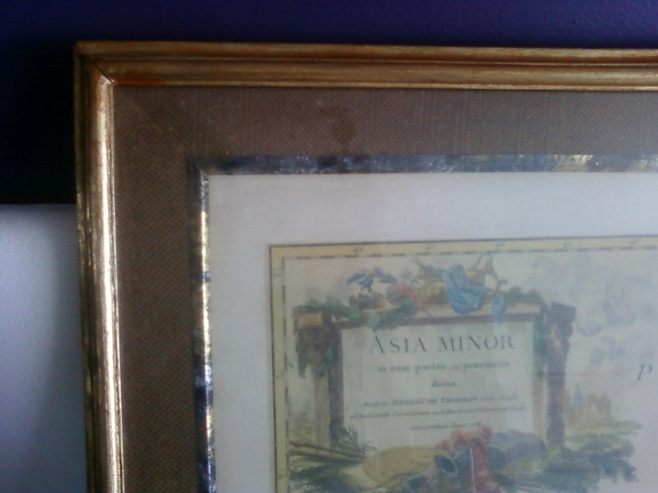 Robert de Vaugondy çizimi antik Türkiye haritası tablo - Görsel 5