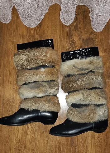 Giyilmemis hakiki deri çizme - Görsel 2