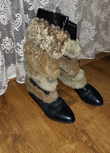 Giyilmemis hakiki deri çizme - Görsel 3