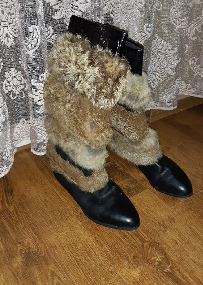 Giyilmemis hakiki deri çizme - Görsel 3