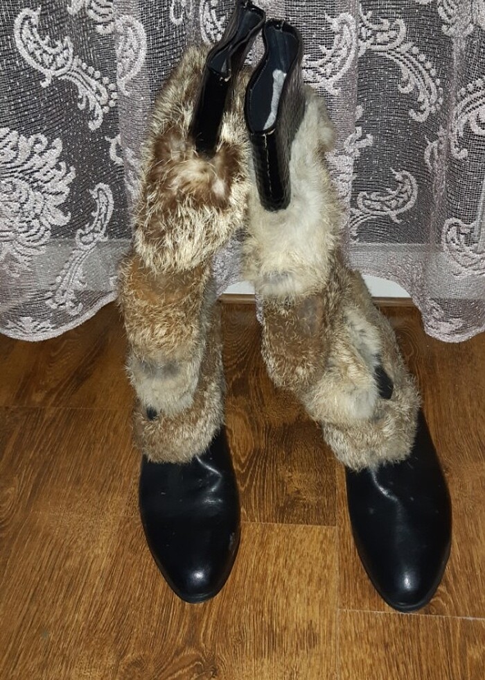 Giyilmemis hakiki deri çizme - Görsel 5