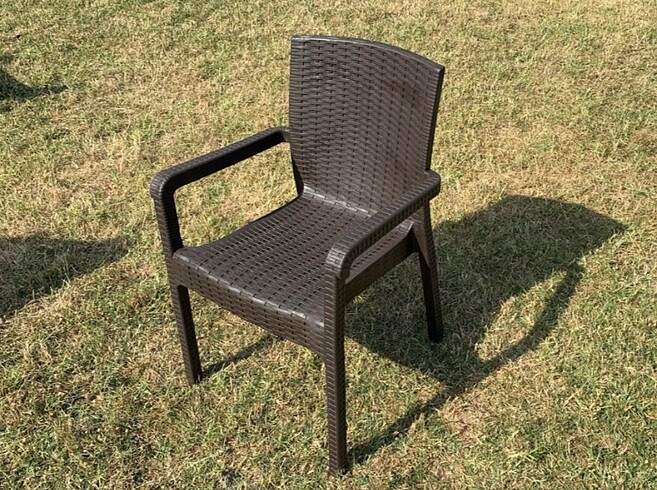 Beden gri Renk Hasır Rattan Masa Takımı