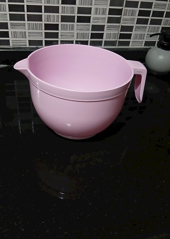 Pembe Plastik Kulplu Karıştırma Kabı - Görsel 5