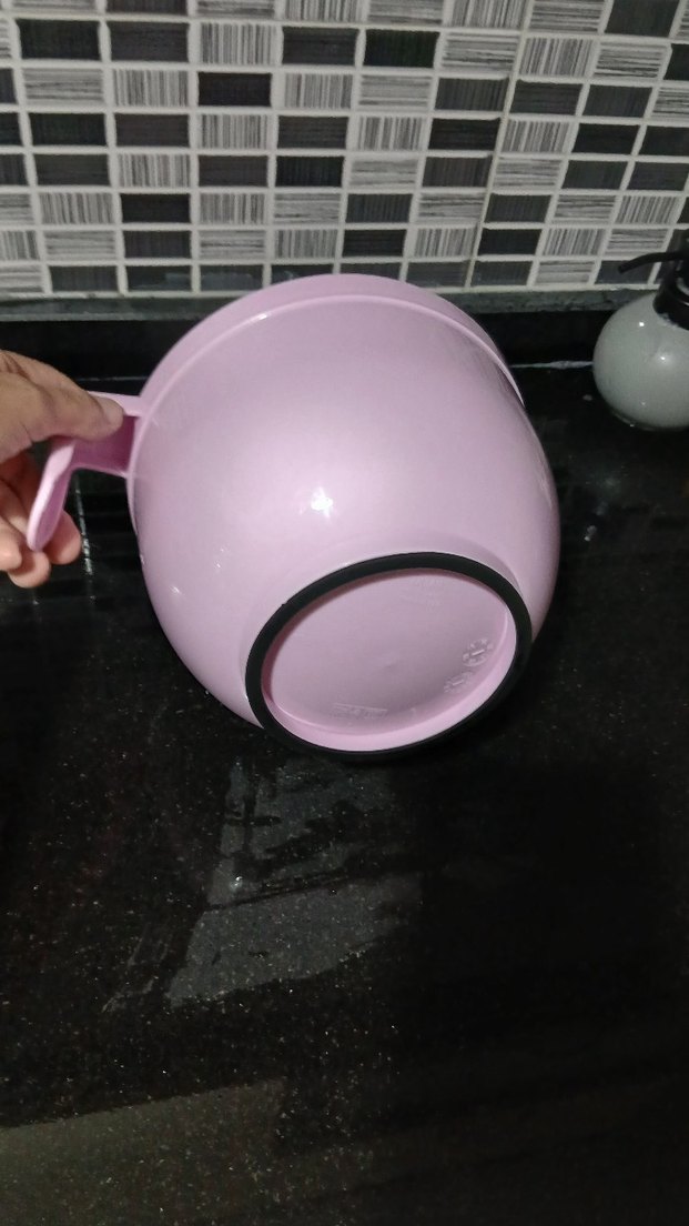 Pembe Plastik Kulplu Karıştırma Kabı - Görsel 3