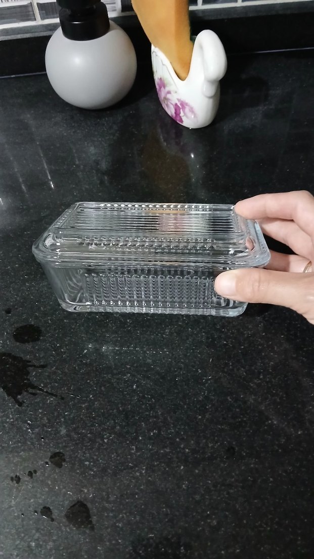 Dikdörtgen Şeffaf Cam Saklama Kabı - Görsel 3