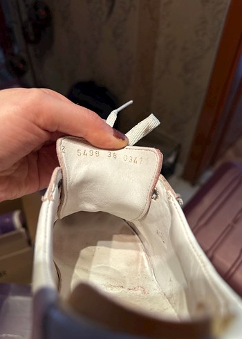 Hotiç Beyaz Deri Bağcıklı Spor Ayakkabı - Görsel 6