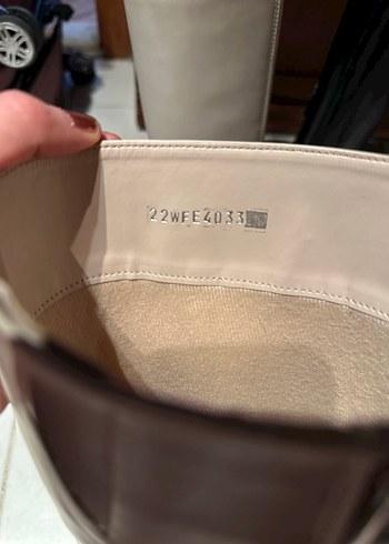 Bej Kadın Platform Topuklu Dizaltı Yağmur Çizmesi - Görsel 5