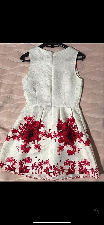 Diğer Kore stili mini çiçekli elbise