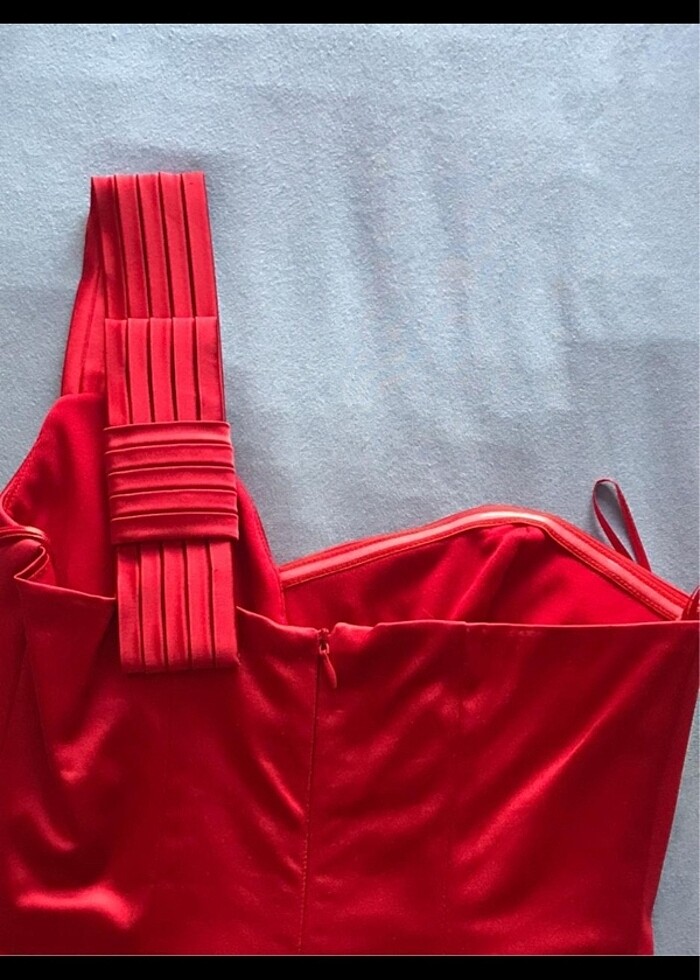 Ankara Karum?dan alındı vücudu saran kaliteli saten elbise - Görsel 4