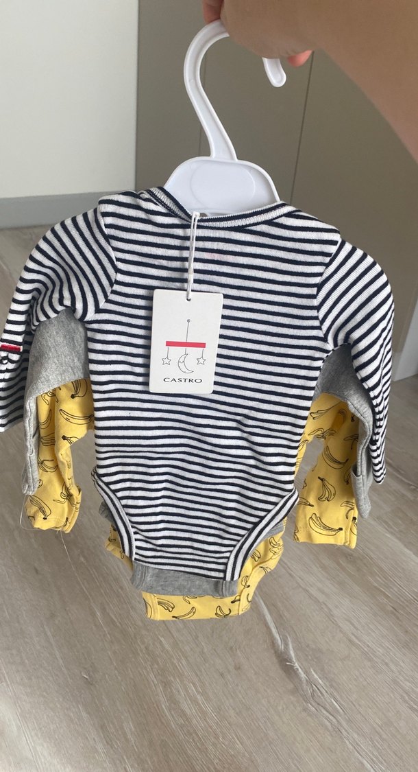 Uzun Kollu Bebek Body 3lü - Görsel 3