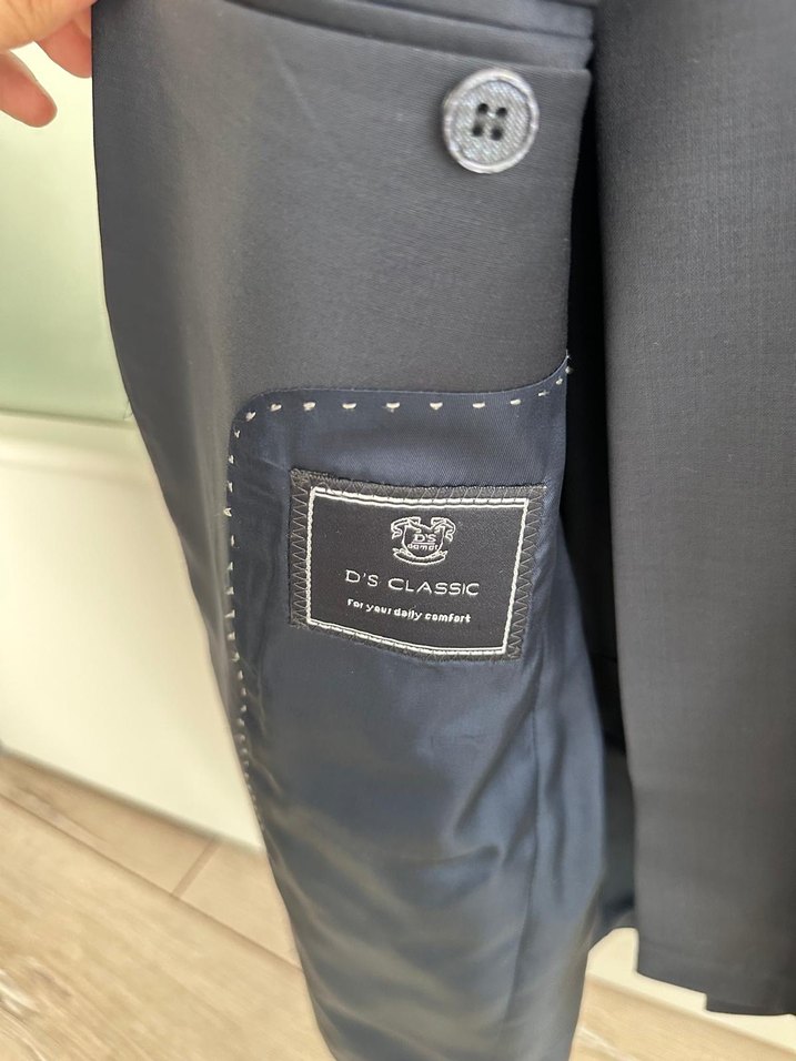 DS Erkek lacivert Düğmeli Klasik Kesim Takım Elbise - Görsel 2