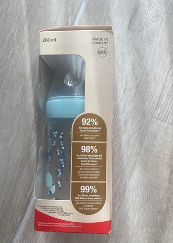 NUK Nature Sense M Bebek Biberonu - Mavi - Görsel 2