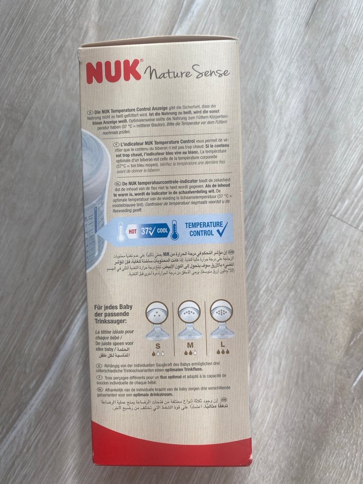 NUK Nature Sense M Bebek Biberonu - Mavi - Görsel 3