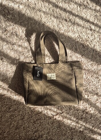 fluffy turkey kanvas tote çanta 