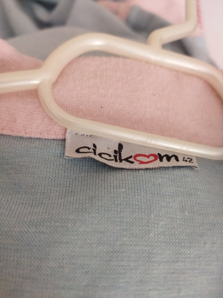 Mavi Düğmeli Rahat cicikom marka sabahlık - Görsel 3