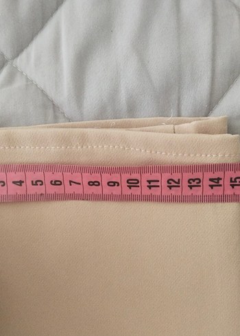 Bej Midi Kadın Kumaş Pantolon - Görsel 5