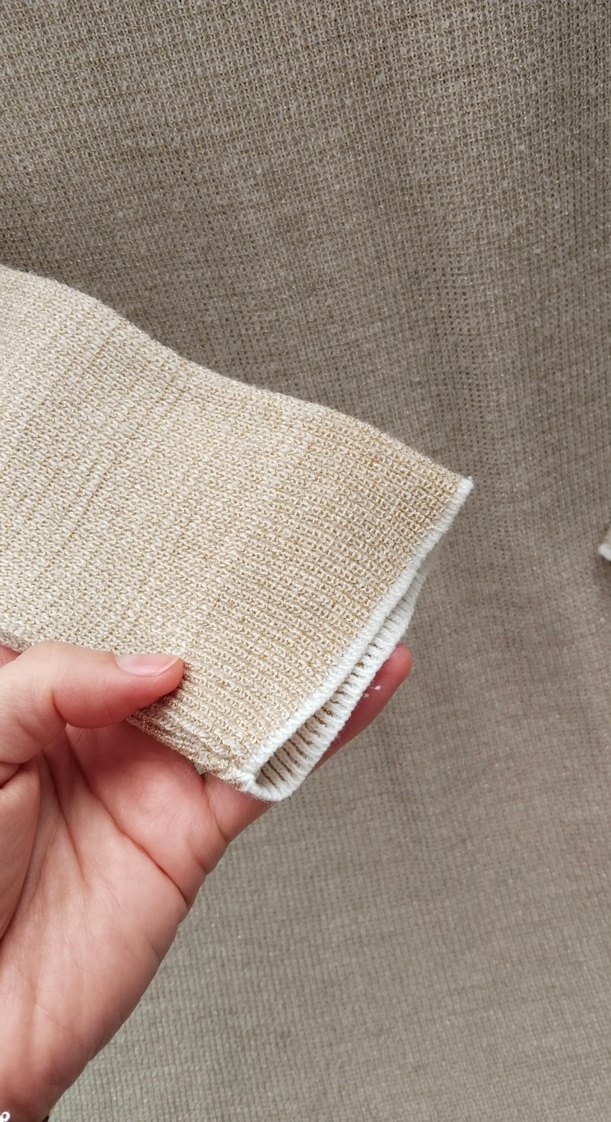 Sarı Kadın Uzun Kollu Triko Kazak - Görsel 2