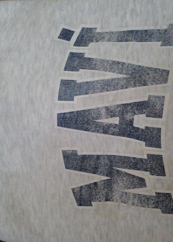 Gri Mavi Baskılı Kadın Sweatshirt - Görsel 3