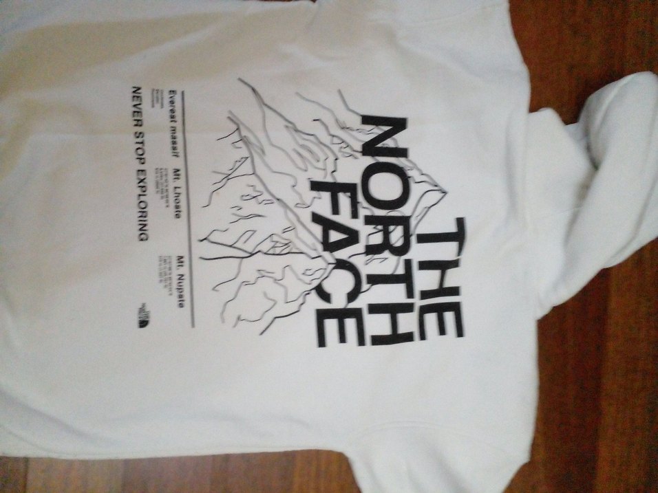 The North Face Beyaz Kapüşonlu Erkek Sweatshirt - Görsel 4