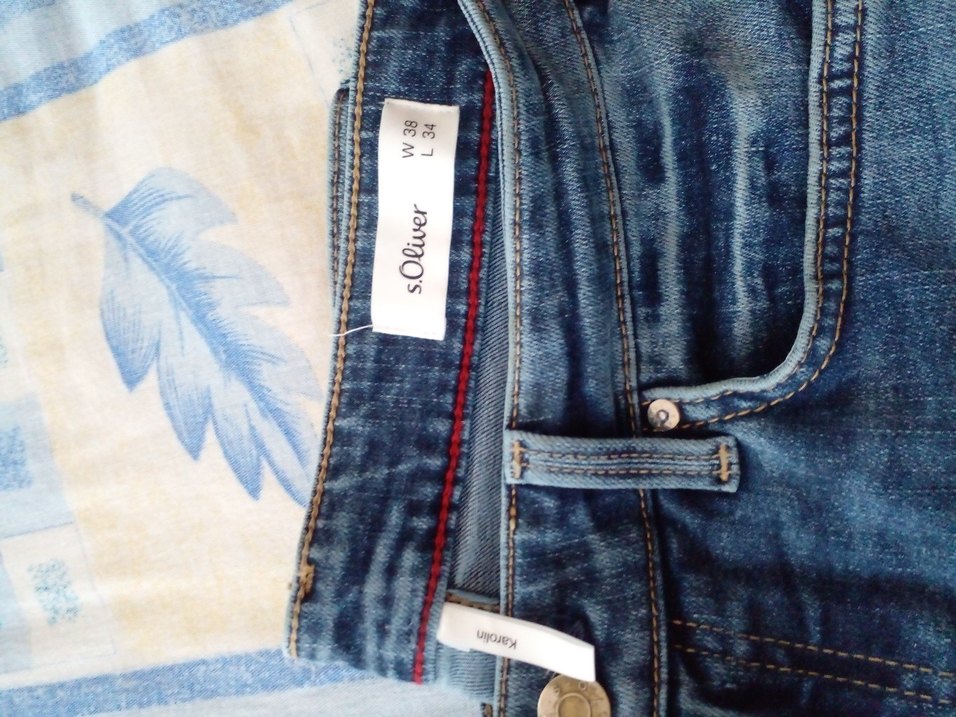 Gri Lacivert Salaş Denim Kadın Pantolon - Görsel 4