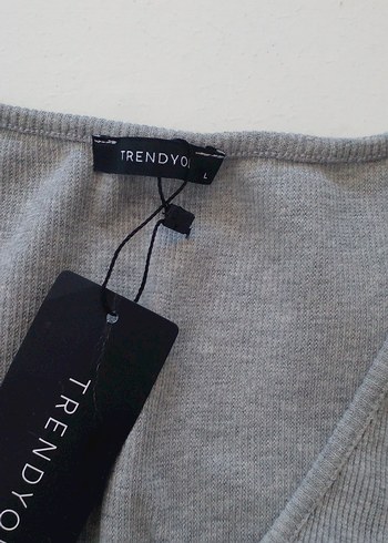 Gri Kısa Kollu Bolero L beden - Görsel 2