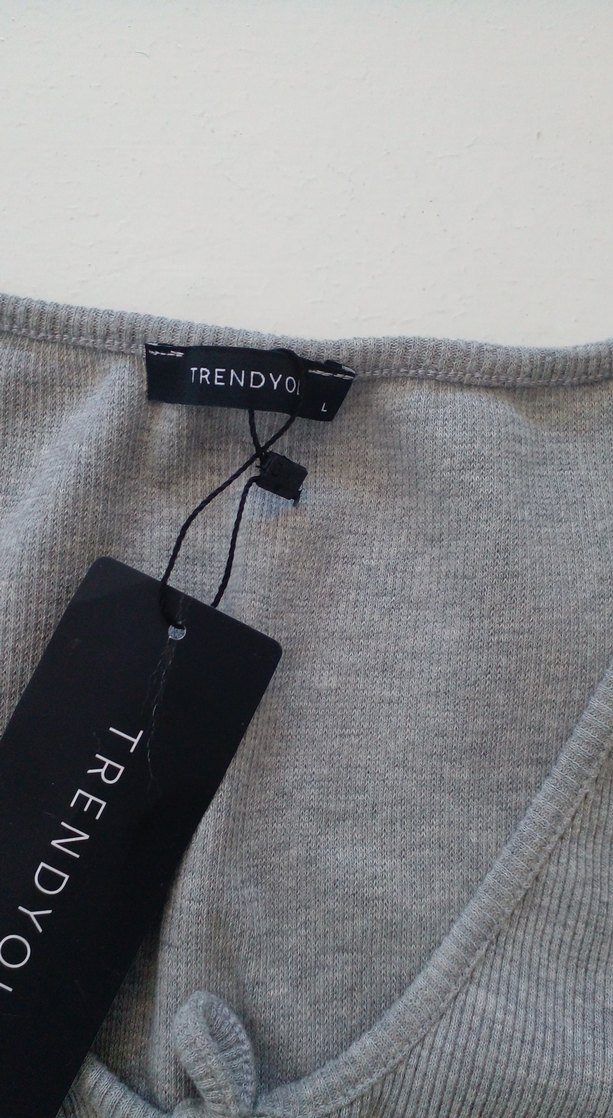 Gri Kısa Kollu Bolero L beden - Görsel 2