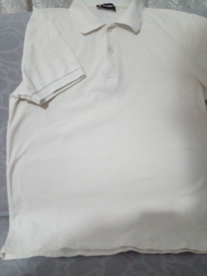 Düğmeli Beyaz Erkek Polo Tişört - Görsel 3