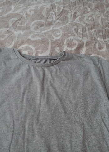 Gri Erkek Basic Tişört - Görsel 2