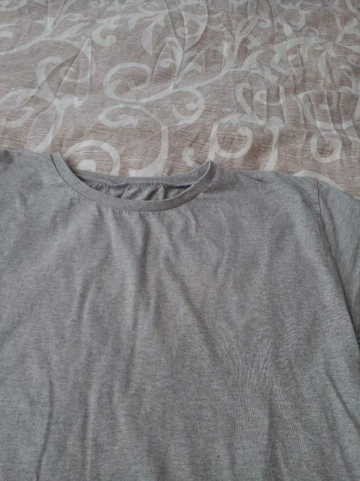 Gri Erkek Basic Tişört - Görsel 2