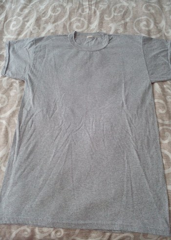 Gri Erkek basic tisort - Görsel 2