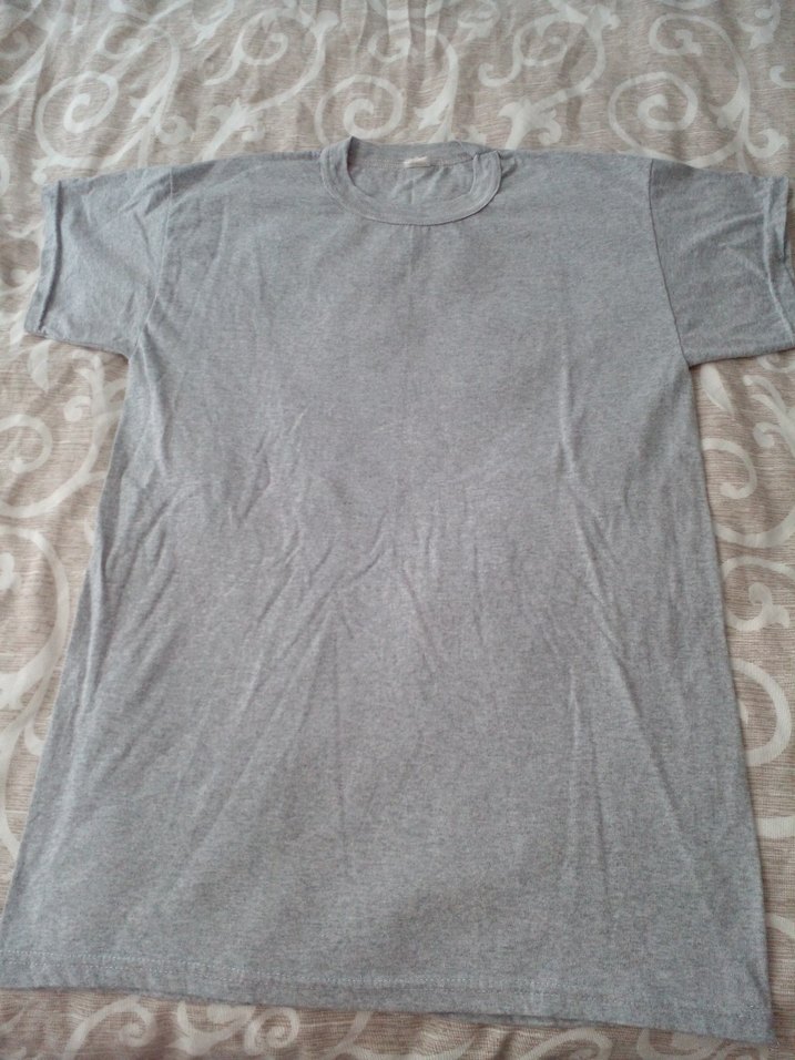 Gri Erkek basic tisort - Görsel 2