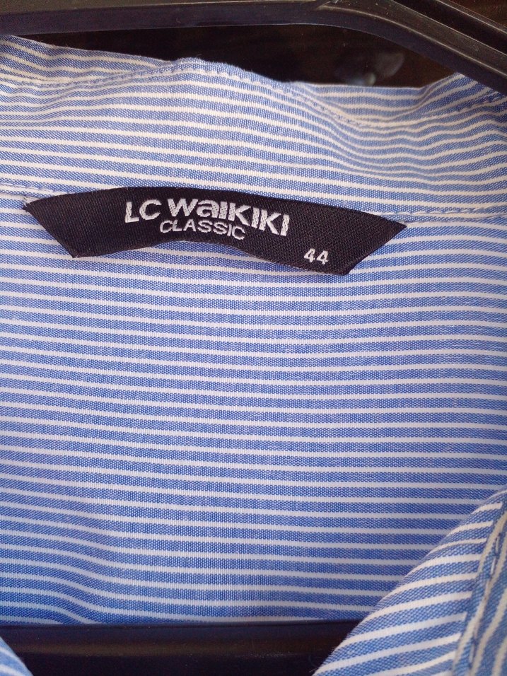 Nakışlı Mavi Uzun Kollu Kadın Gömlek - Görsel 4