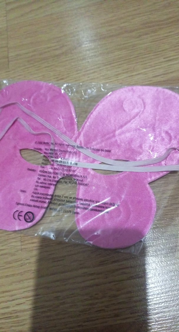 Pembe Kelebek Maskesi Parlak Detaylı - Görsel 2