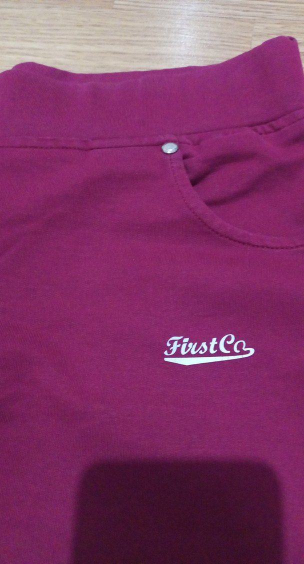 Bordo Rahat Kesim mini şort - Görsel 2