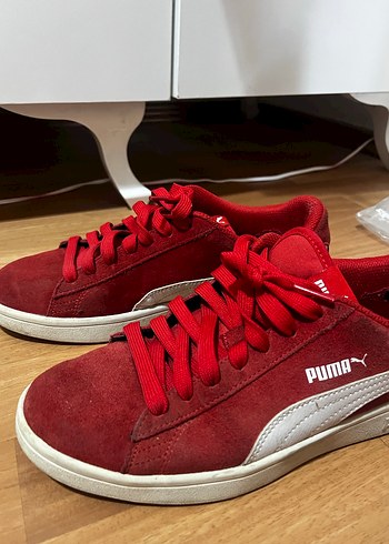 Puma Puma Kadın Kırmızı Süet Spor Ayakkabı