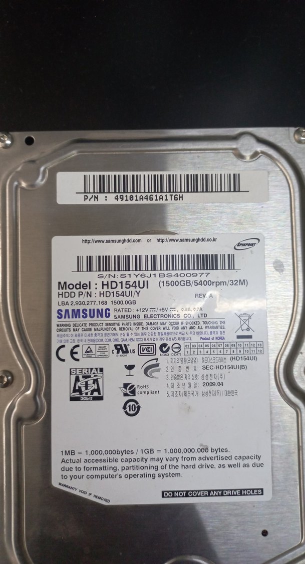 Samsung 1500GB 5400RPM Sabit Disk - Görsel 2