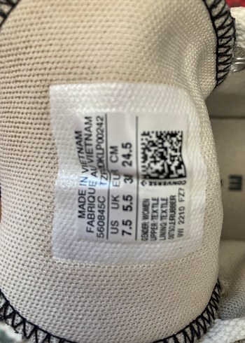 38 Beden siyah Renk Converse Siyah Platform Topuklu Kadın Spor Ayakkabı