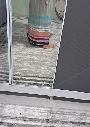 Pamuklu Bohem Uzun Pilili   beden yazmıyor  ama 46 beden denedi - Görsel 5