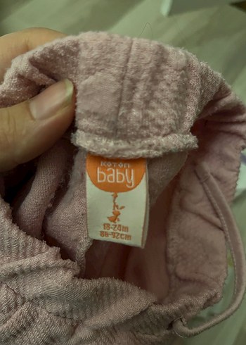 Kız Çocuk Pembe Örgü Tayt - Görsel 3