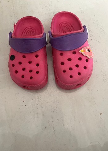 Pembe Kız Çocuk Terlikleri Velcro Bantlı - Görsel 2