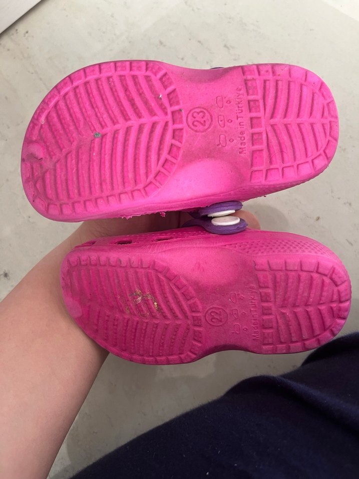 Pembe Kız Çocuk Terlikleri Velcro Bantlı - Görsel 3