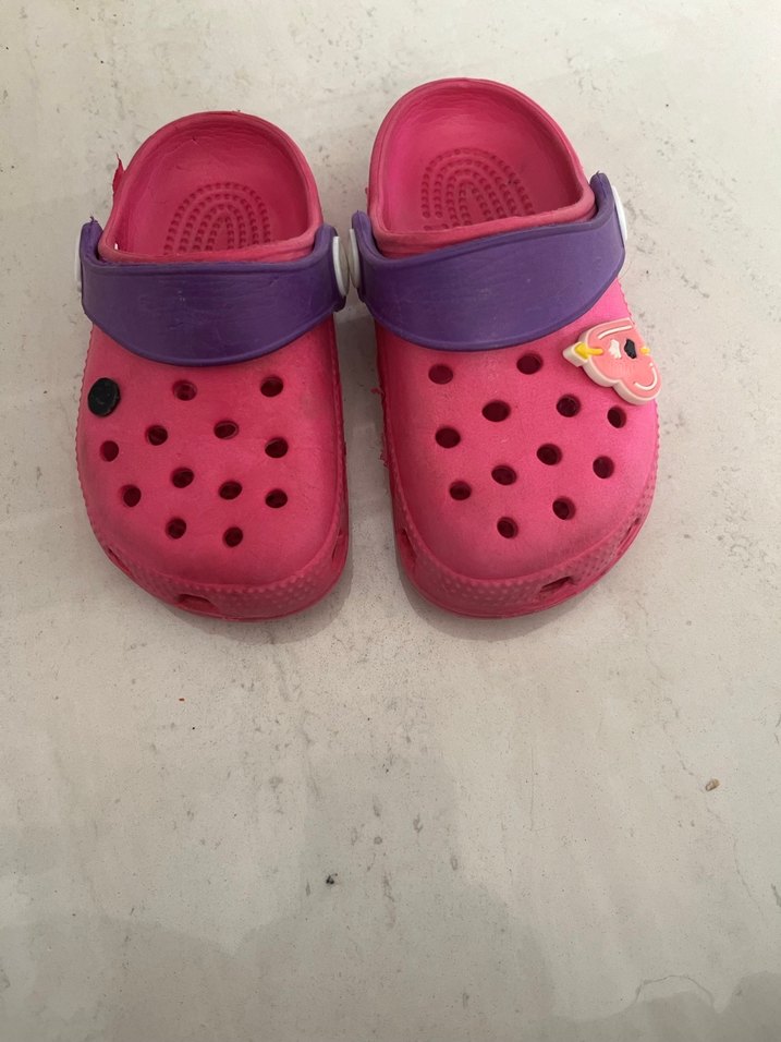 Pembe Kız Çocuk Terlikleri Velcro Bantlı - Görsel 2