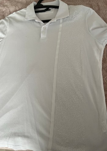 Erkek Beyaz Polo Yaka Kısa Kollu Tişört - Görsel 6