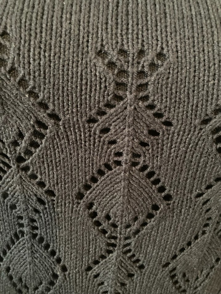 Siyah Örgü Kadın Triko Kazak - Görsel 4