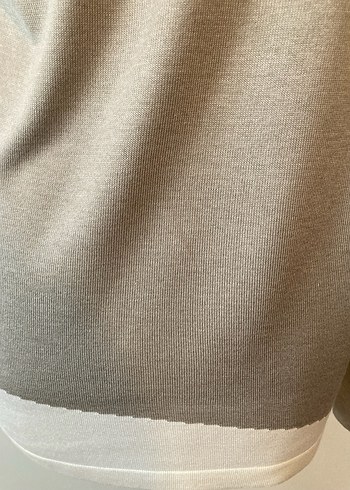 Bej Kadın Uzun Kollu Salaş Kazak - Görsel 6