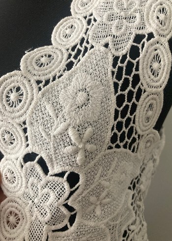 Dantel İşlemeli Kadın Bohem Yelek - Görsel 5