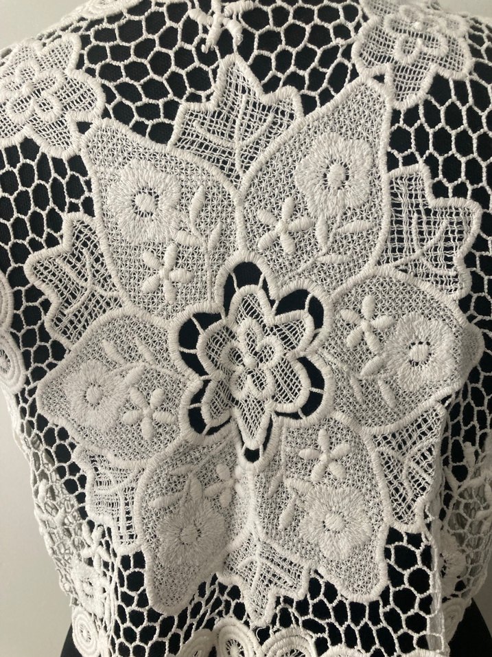 Dantel İşlemeli Kadın Bohem Yelek - Görsel 4
